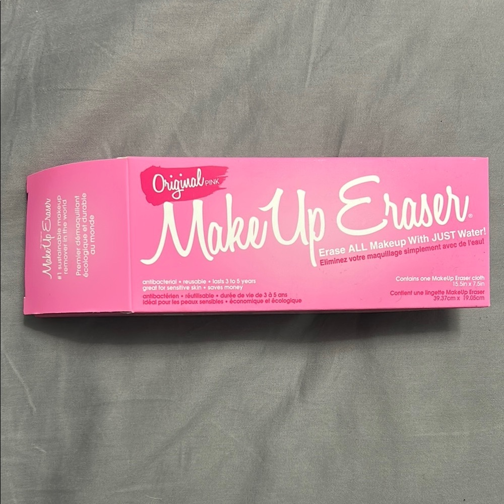 NEW Original MakeUp Eraser Pink Makeup Remover 15.5x7.5 in